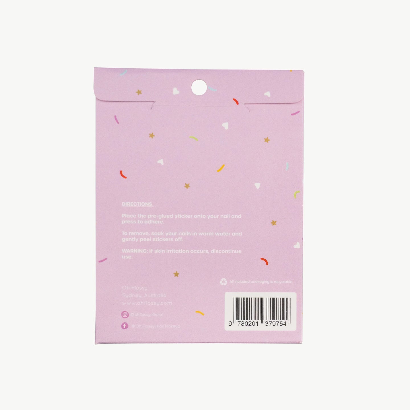 Oh Flossy nagų lipdukai Sweets